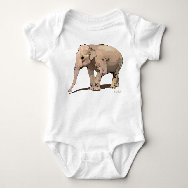 Elephant Dreams Baby Bodysuit (Front)