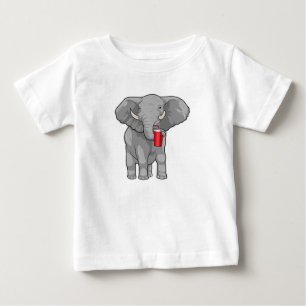 Elephant Drinking mug Baby T-Shirt