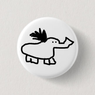 Elephant Duck 3 Cm Round Badge