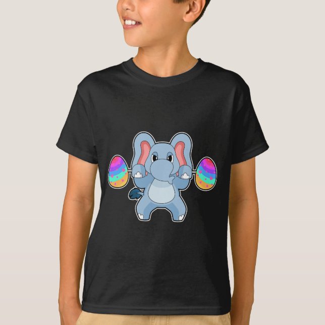 Elephant Easter Bodybuilding T-Shirt (Front)