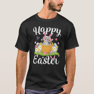 Elephant Easter Egg Hunting Floral Elephant Easter T-Shirt