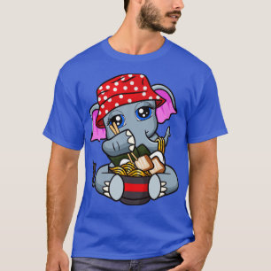 Elephant Eating Ramen Noodles T-Shirt