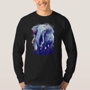 Elephant Elephants Pachyderm Safari Trunk Probosci T-Shirt