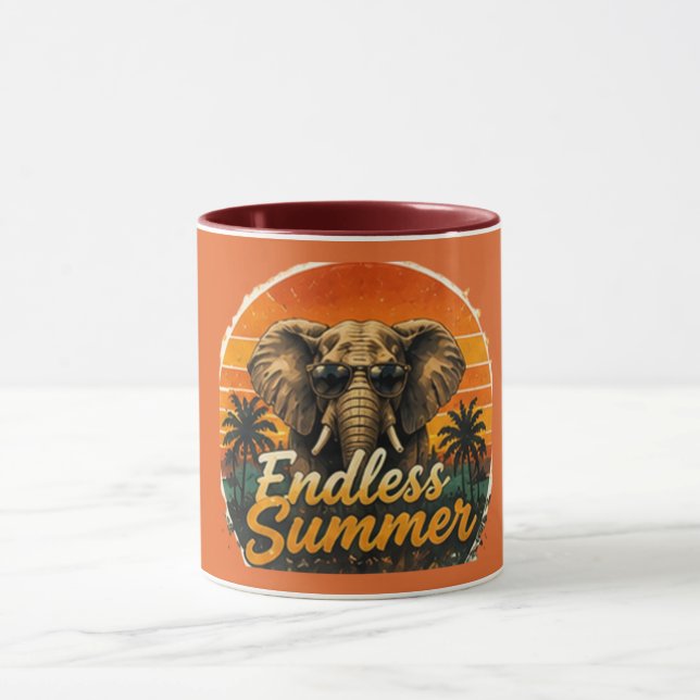 Elephant Endless Summer Coffee Mug (Center)