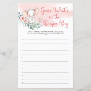 Elephant Eucalyptus Guess What’s In The Diaper Bag