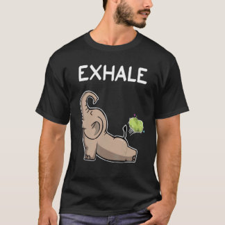 Elephant Exhale Yoga Elephant T-Shirt