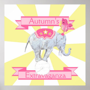 Elephant Extravaganza Poster