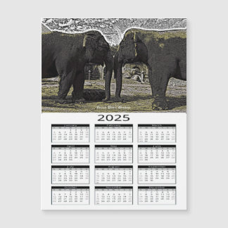 Elephant Eyes 2025 Calendar