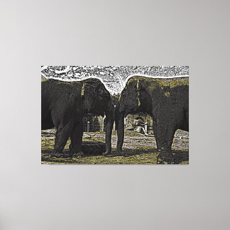 Elephant Eyes Canvas Print