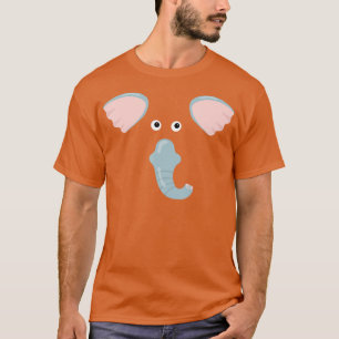 Elephant Face  Animal Elephant Costume  T-Shirt