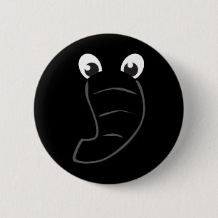 Elephant Face Cute Kids Halloween Costume Animal G 6 Cm Round Badge