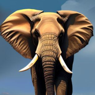 Elephant Face T-Shirt