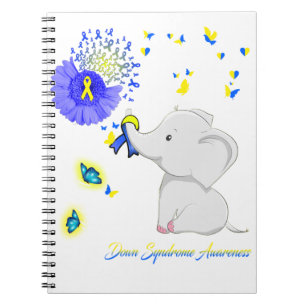 Elephant Faith Hope Love Down Syndrome Awareness Notebook