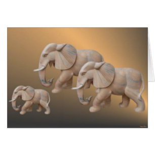 Elephant Family Card