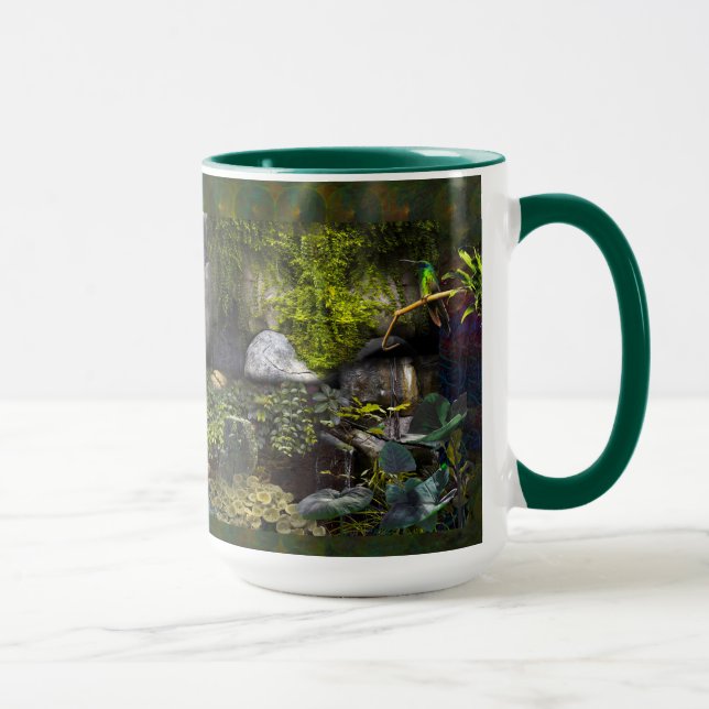 ELEPHANT FAMILY "GREEN ROOM" MUG (Right)