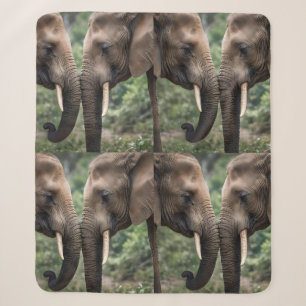 Elephant Family Is Love, Sherpa Blanket