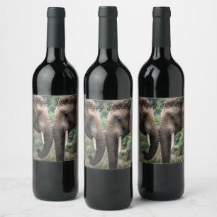 Elephant Family Is Love,  Wine Label