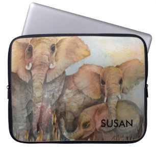 ELEPHANT FAMILY LAPTOP SLEEVE