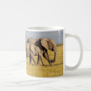 Elephant Family Walking Coffee Mug