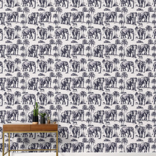 Elephant Family Wallpaper