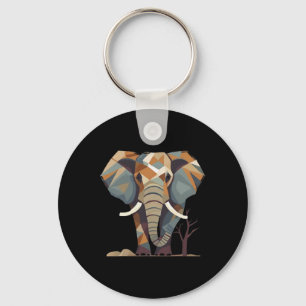 Elephant Fans' Stylish Artistic Save The Elephants Key Ring