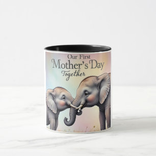 Elephant First Mothers Day Together Mothers Day Mug