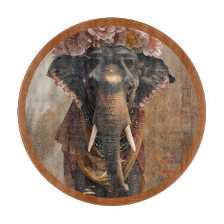 Elephant Floral Harmony Cutting Board