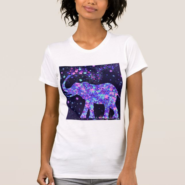 Elephant Flowers - Spring Joy T-Shirt (Front)