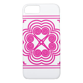 Elephant Footprint Motif in Pink iPhone 8/7 Case
