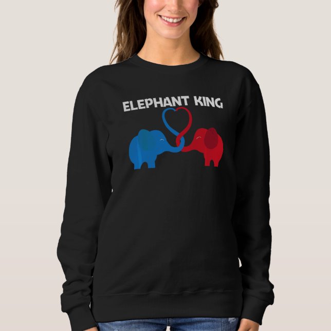 Elephant For Men Dad Wild Park Animal Sweatshirt (Front)