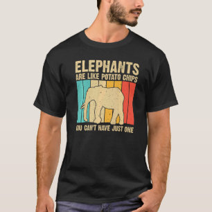 Elephant For Men Women Indian Elephant Mammoth Vin T-Shirt