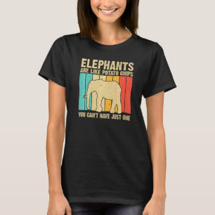 Elephant For Men Women Indian Elephant Mammoth Vin T-Shirt