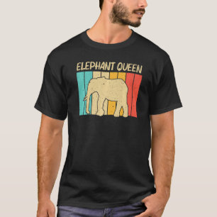 Elephant For Women Mum Indian Elephant Mammoth Vin T-Shirt