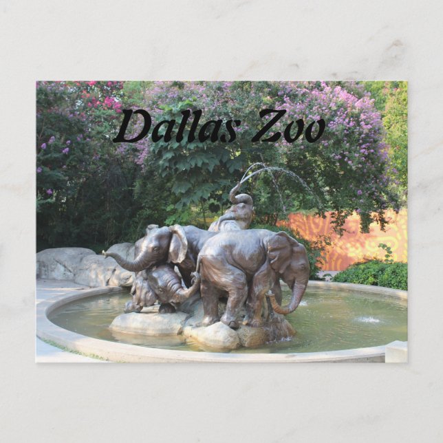 Elephant Fountain Postcard (Front)