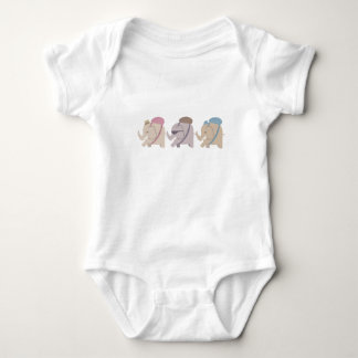 elephant friends baby bodysuit