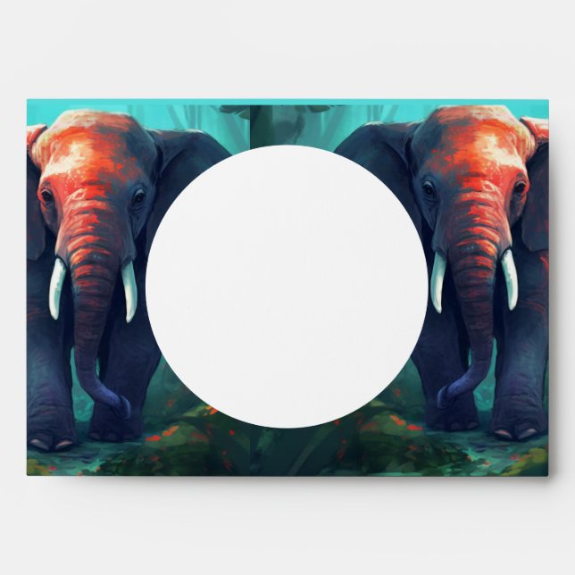  Elephant Fun Envelope (Front)