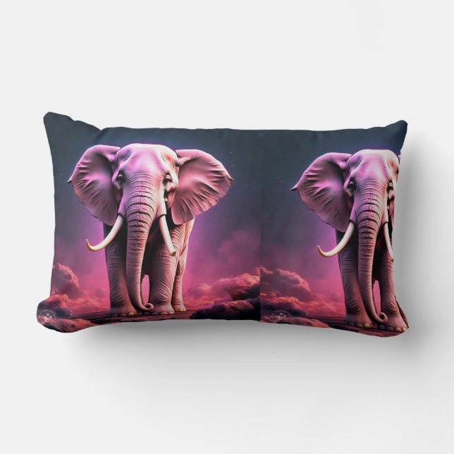 Elephant funny style pilow lumbar cushion (Front)