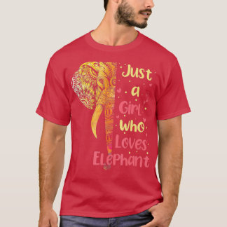 Elephant Gift For Girlfriend Women Men Elephants E T-Shirt