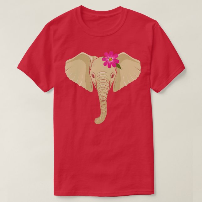 Elephant Gift For Girlfriend Women Men Elephants E T-Shirt (Design Front)