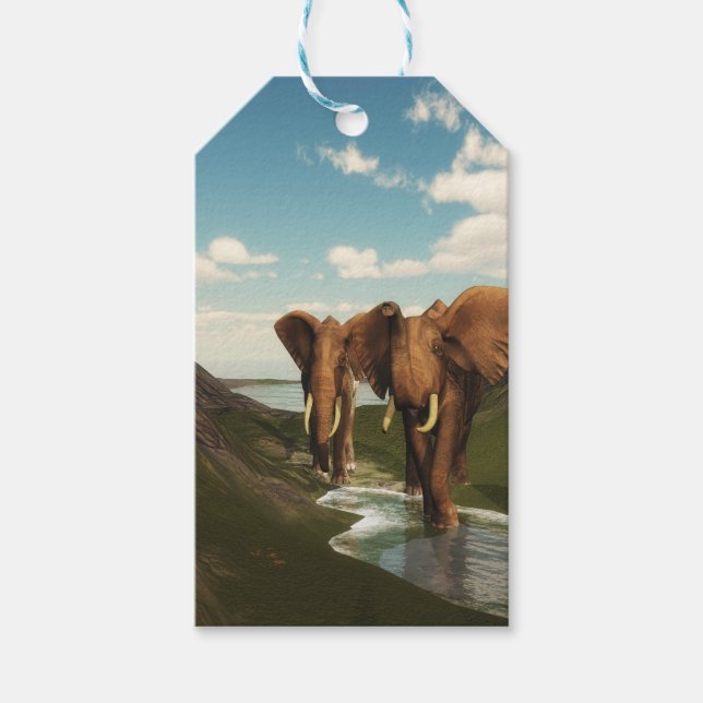 Elephant Gift Tags (Front)
