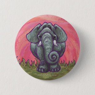 Elephant Gifts & Accessories 6 Cm Round Badge
