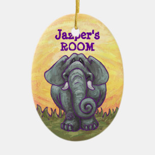 Elephant Gifts & Accessories Ceramic Tree Decoration