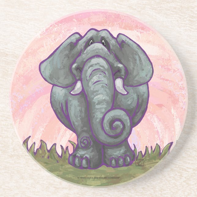 Elephant Gifts & Accessories Coaster (Front)