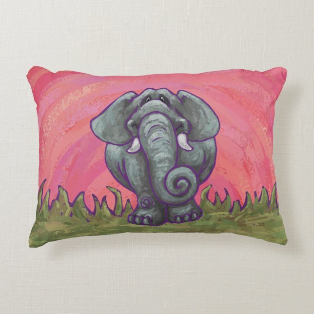 Elephant Gifts & Accessories Decorative Cushion (Front)