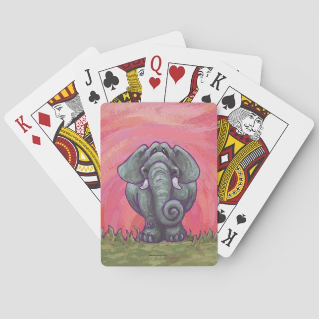 Elephant Gifts & Accessories Playing Cards (Back)