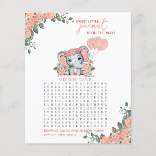 Elephant Girl Baby Shower Game