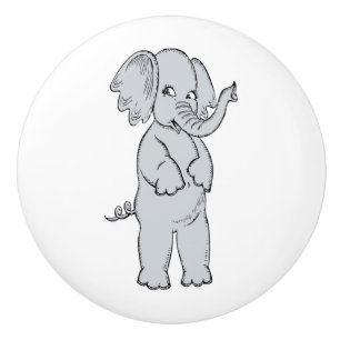 ELEPHANT GIRL CERAMIC KNOB