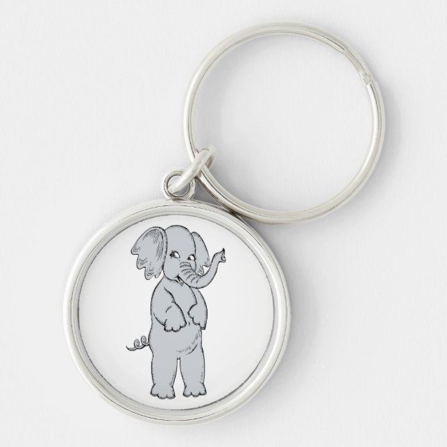 ELEPHANT GIRL KEY RING (Front)