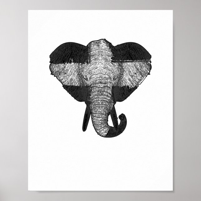 Elephant God Church Christian Gift Elephant Christ Poster (Front)