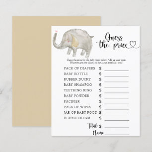 Elephant Guess the price! Game